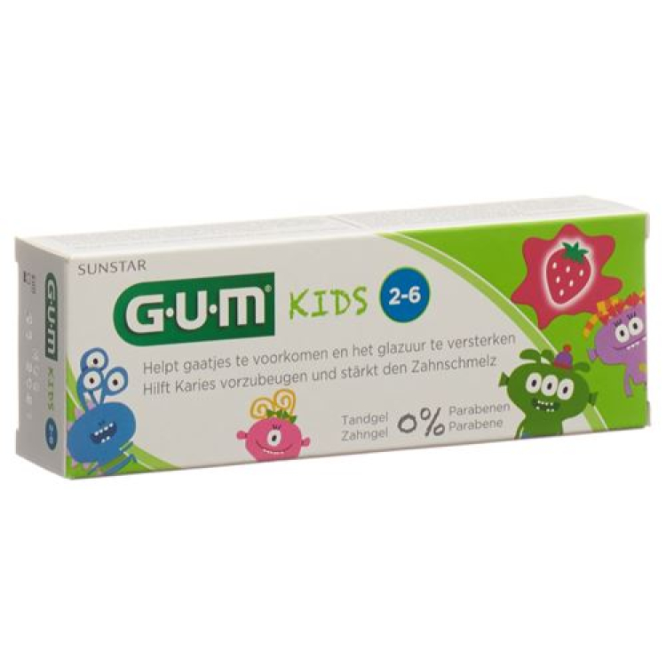 GUM SUNSTAR otroška zobna pasta jagoda 50ml