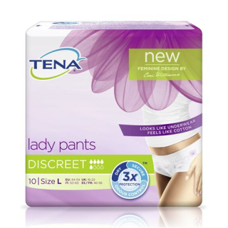 TENA Дамски панталон Discreet L 10 бр