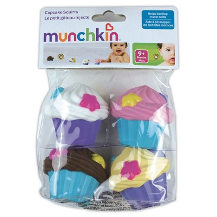 Munchkin Cupcake Squirt Mainan Cupkake 4 pcs