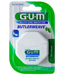 GUM Weave SUNSTAR floss 55m fine mint waxed