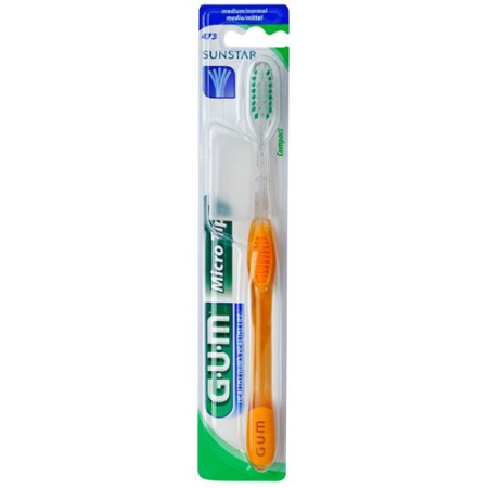 GUM SUNSTAR MICRO TIP tandenborstel compact medium
