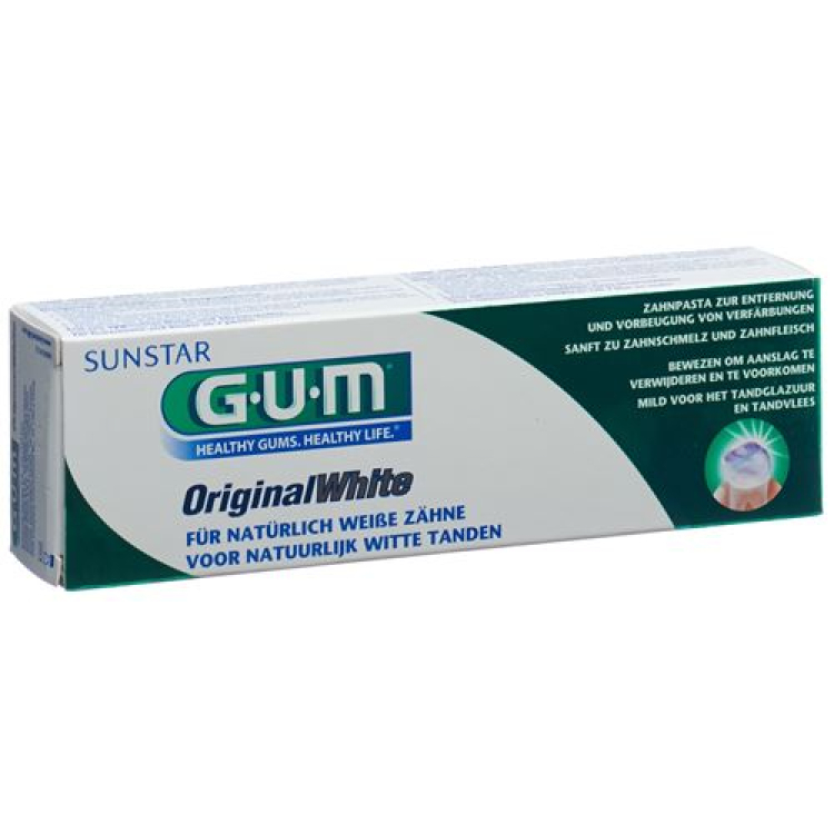 GUM ორიგინალი თეთრი SUNSTAR კბილის პასტა 75 მლ