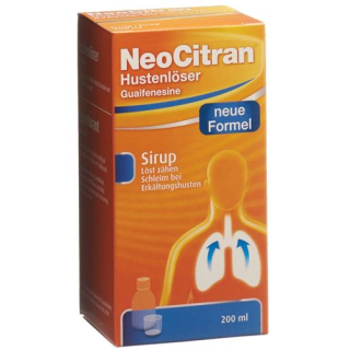 NeoCitran cough suppressant syrup glass bottle 200 ml