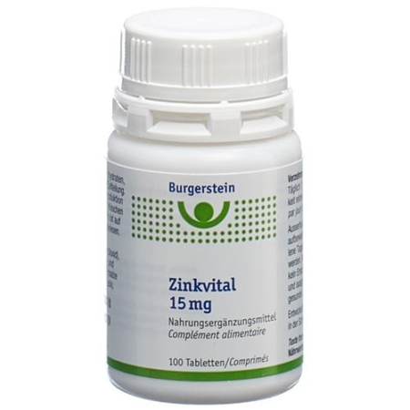 Burgerstein Zincvital 15 mg 100 tabletter