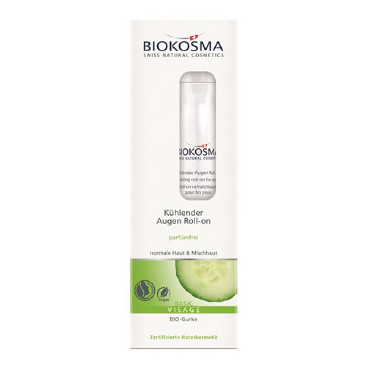 Biokosma Basic cooling eye roll-on 15ml