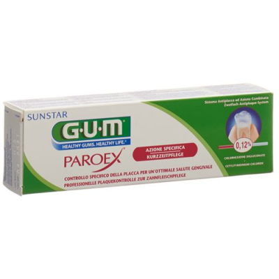 משחת שיניים gum sunstar paroex של 0.12% כלורהקסידין 75 מ"ל