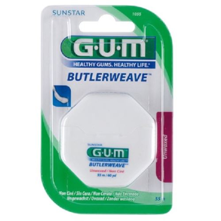 GUM SUNSTAR WEAVE خيط تنظيف الأسنان 55 م غير مشمع