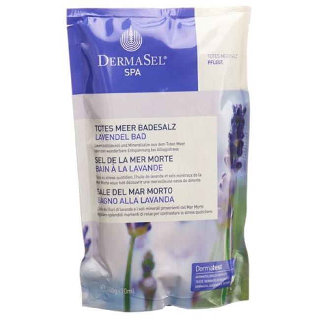 DermaSel bath salt lavender German/French/Italian bag 4