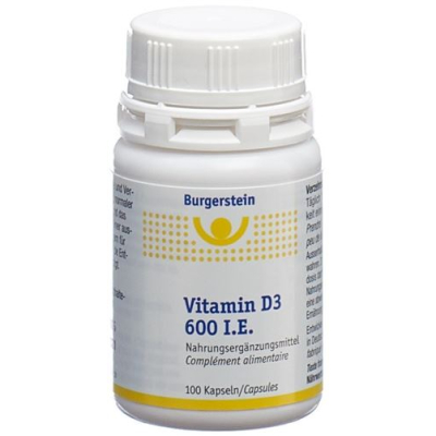 Burgerstein vitamin d3 caps 600 iu 100 ភី