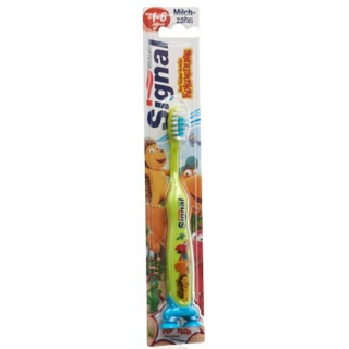 Signal toothbrush kids with suction cup