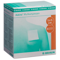 Askina gauze compress 5cmx5cm sterile 25 bags 2 pcs