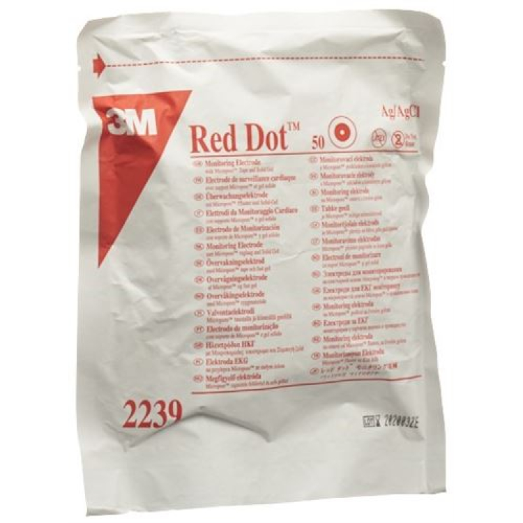 3M Red Dot ECG electrodes Micropore មនុស្សពេញវ័យប្រហែល 50 កុំព្យូទ័រ