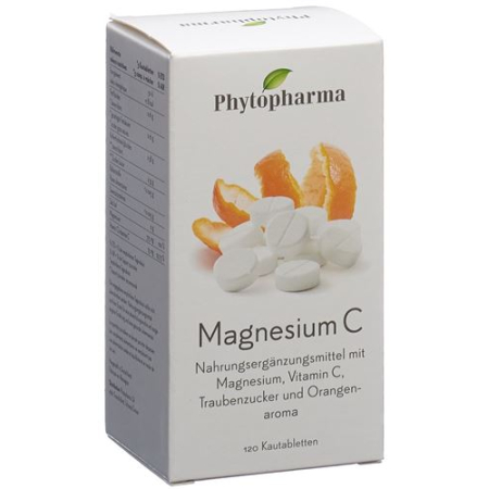 Phytopharma Magnesium C 120 kramtomosios tabletės