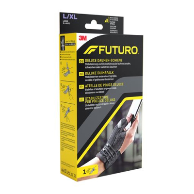 3M Futuro Deluxe Thumb Splint L / XL Kiri / Kanan Hitam