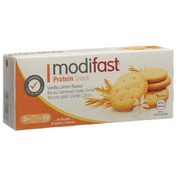 Modifast protein snack Biscuit vanilla Citron 8 x 19.5 g