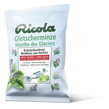 Ricola Glacier Mint Candy without Sugar Bag 125 g