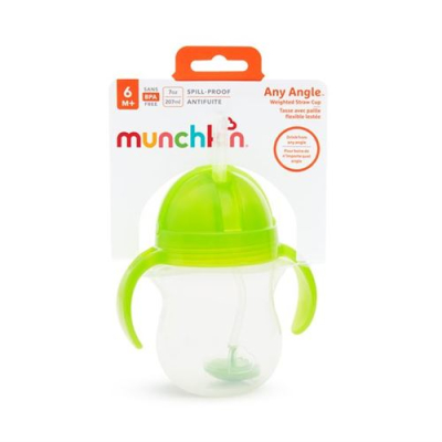 Munchkin straw tip and sip 207ml 6m+click-lock