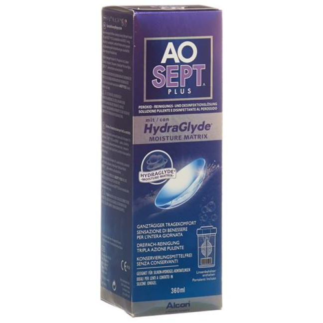 Aosept Plus with HydraGlyde 360ml