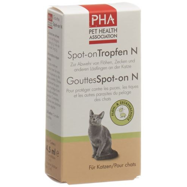 PHA spot-on titisan N untuk kucing 3 Amp 1.5 ml