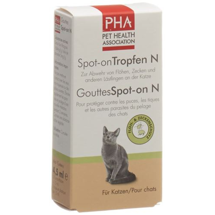 PHA spot-on dråper N for katter 3 Amp 1,5 ml