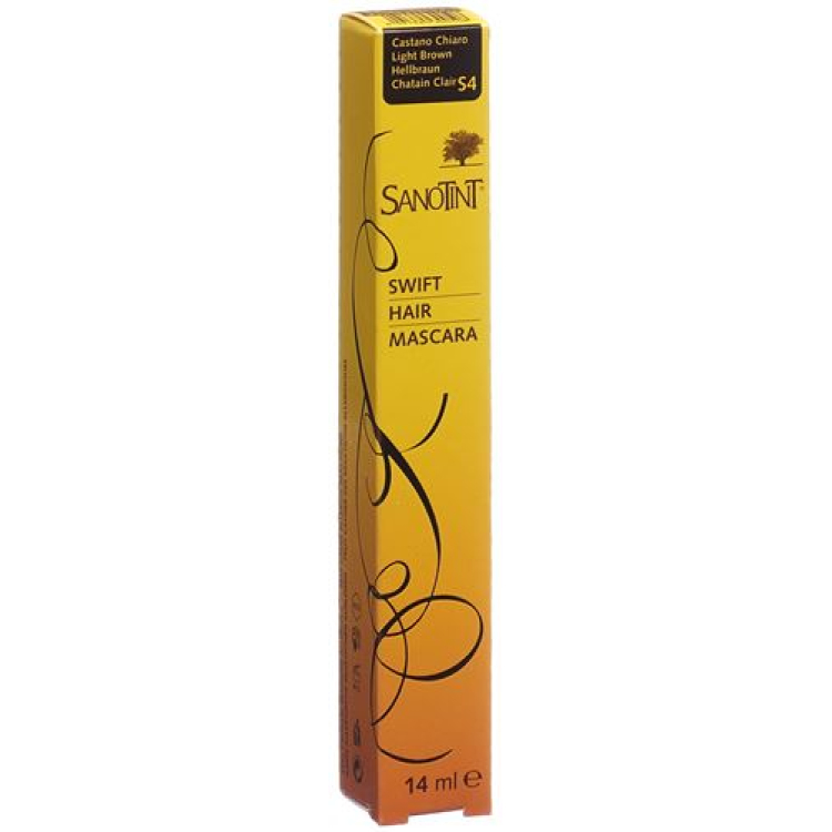 Tusz do rzęs Sanotint Swift Hair Mascara S4 jasny brąz 14 ml