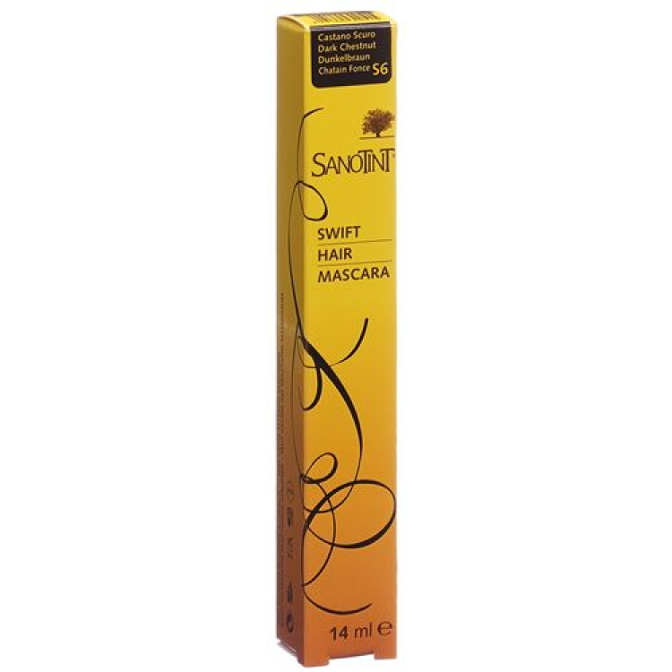 Maskara Rambut Sanotint Swift S6 coklat gelap 14 ml