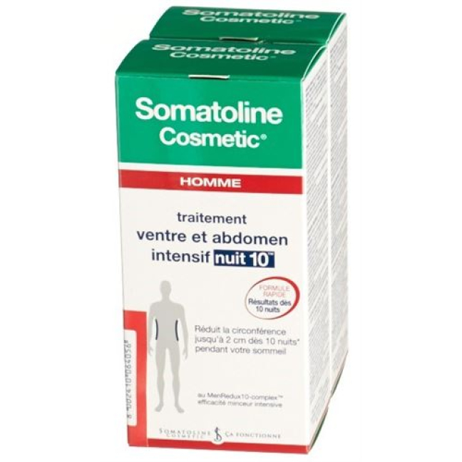 Somatoline Men Buik + Buik Nachtverzorging 10 2 x 150 ml