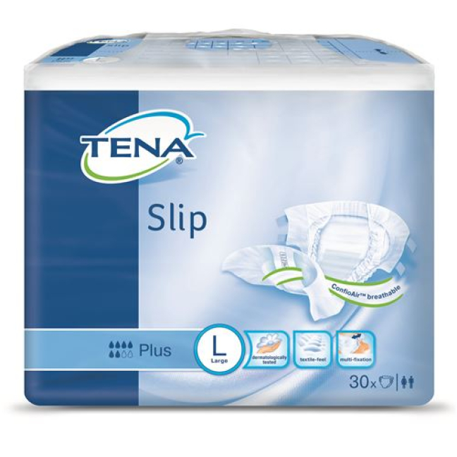 TENA Slip Plus besar 30 pcs