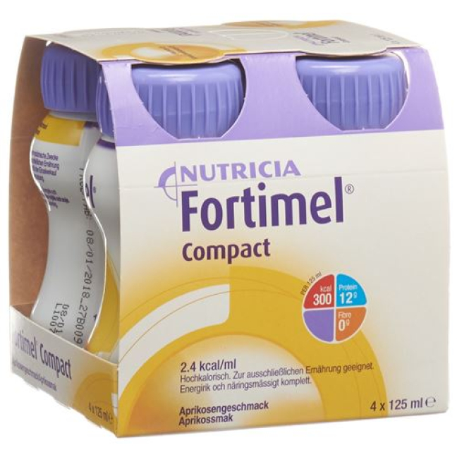 Fortimel Compact Apricot 4 φιάλες 125 ml