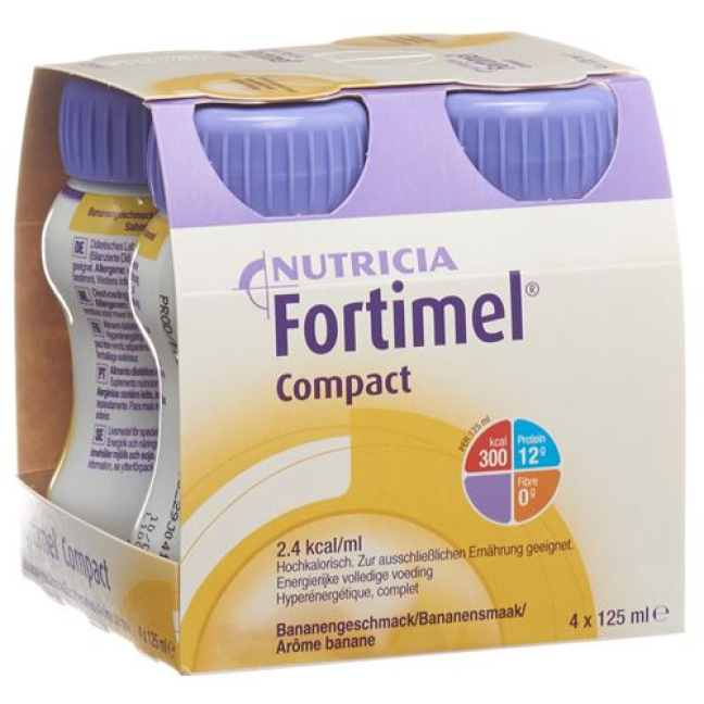 Fortimel Compacto Plátano 4 Fl 125 ml