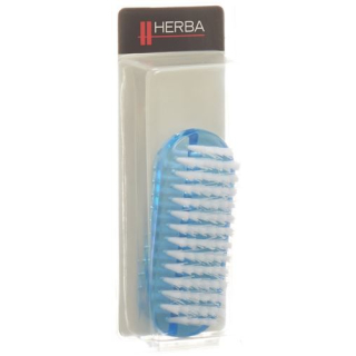 Cepillo de uñas Herba azul transparente escarchado