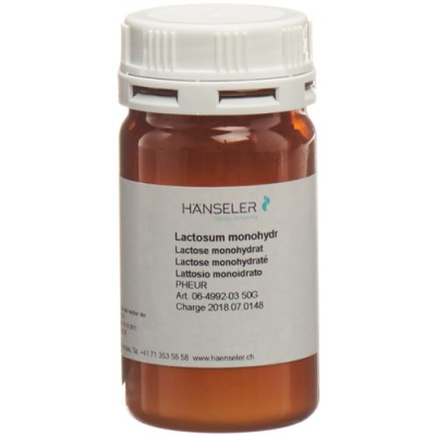 Hänseler lactosum monohydricum plv pheur 50 גרם