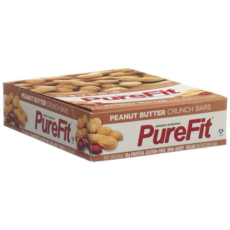 PureFit プロテインバー ピーナッツバター 100% ビーガン 15 x 57g