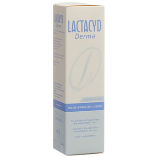 Lactacyd Derma emulsão de limpeza suave perfumada 250 ml