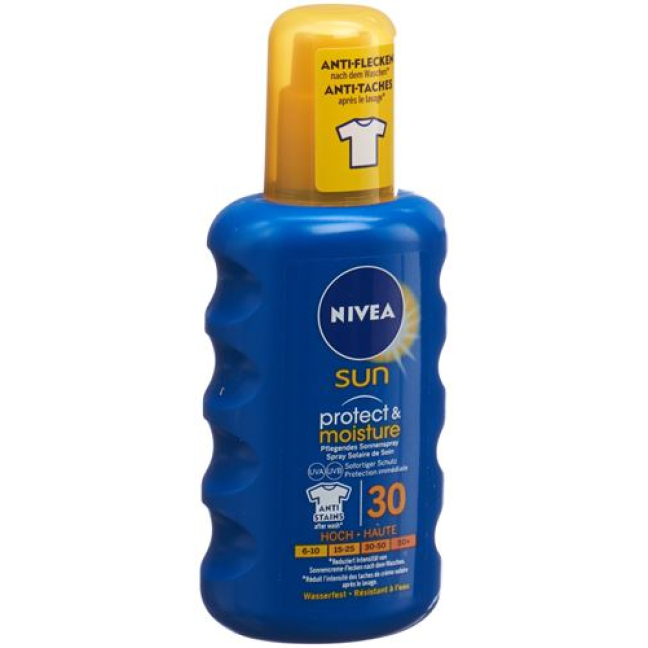 Xịt chống nắng dưỡng ẩm & bảo vệ da Nivea Sun Protect & Moisture SPF 30 200 ml