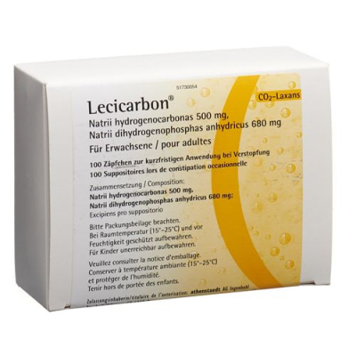 Lecicarbon supp erw 100 vnt