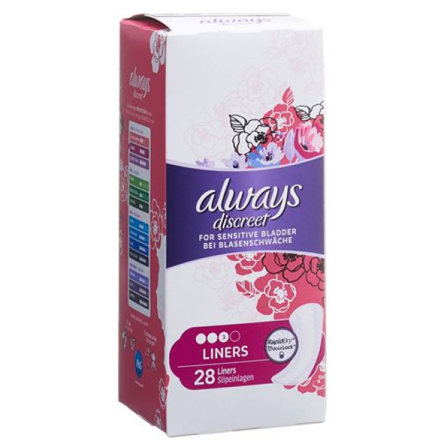 always Discreet incontinence liner 28 pcs