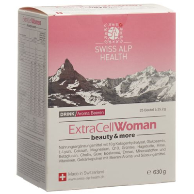 Extra cell woman drink beauty and more bag 25 st