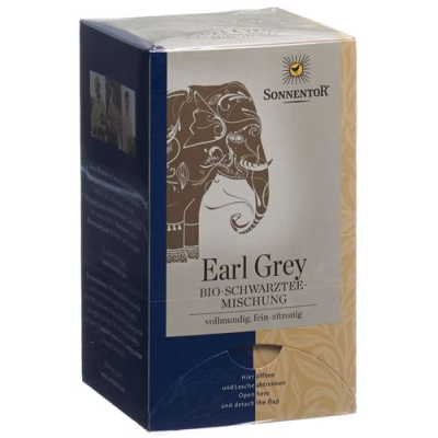 Sonnentor black tea earl grey bag 18 tk