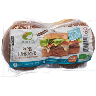 Nature & Cie pains à hamburger sans gluten 2 x 100 g