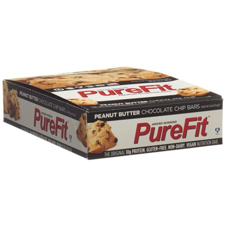 PureFit プロテインバー チョコレートチップ 100% ビーガン 15 x 57g