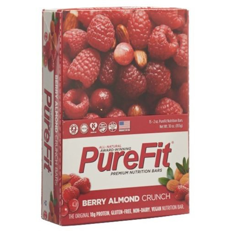 PureFit Protein Bar Berry 100% Vegan 15 x 57 გ