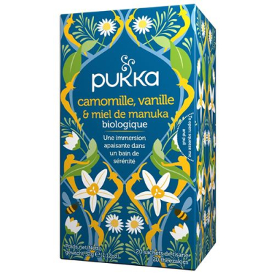 Pukka Camomille vanilla and Miel de Manuka Thé bio bag 20 бр