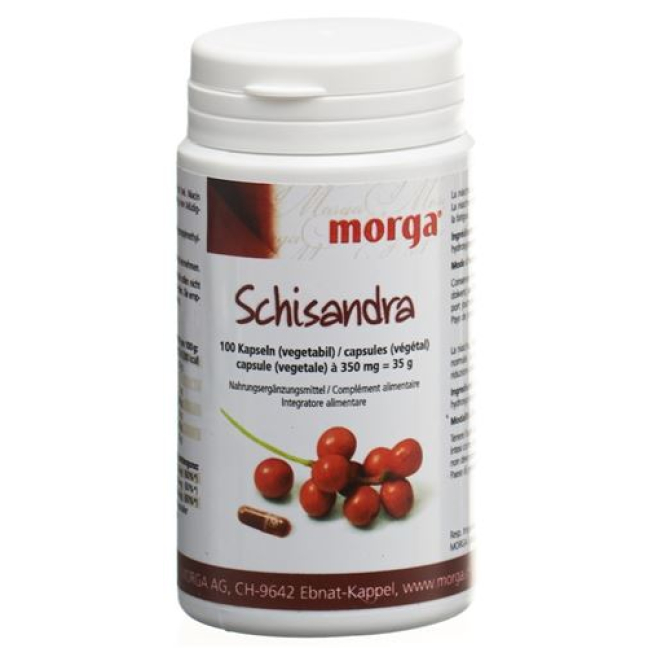 Morga Schisandra Vegicaps Ds 100 pcs - Body Care Product from Beeovita
