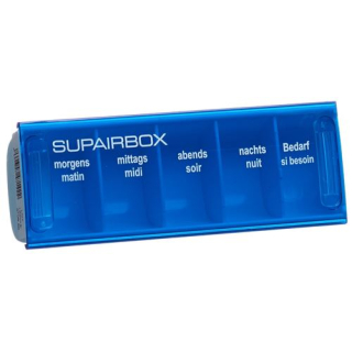 Supairbox Tagesbox biru pastel Jerman / Perancis