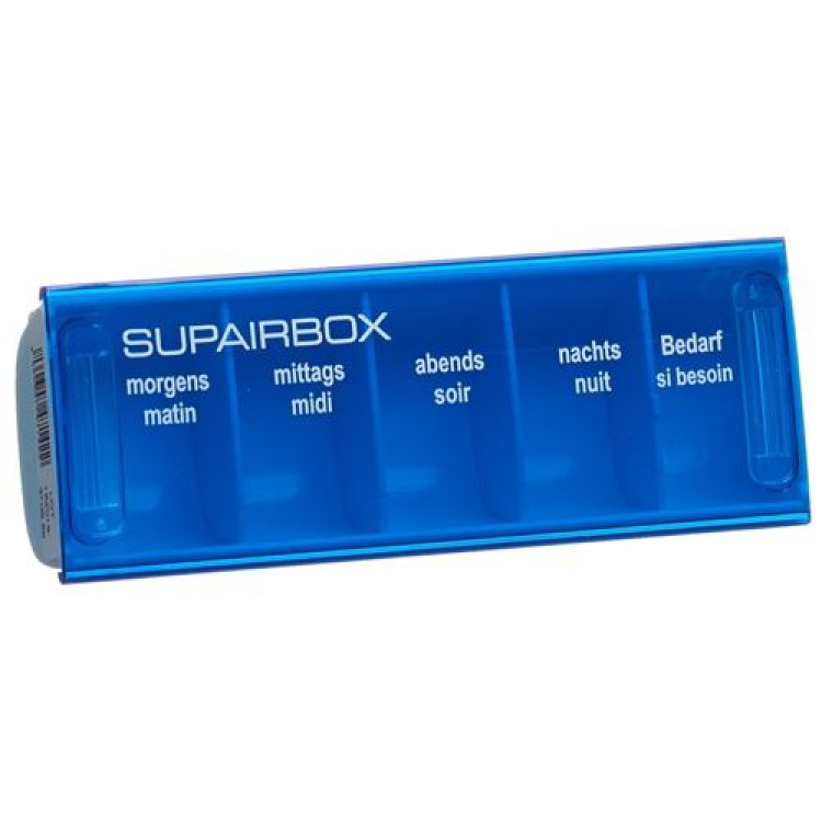 Supairbox Tagesbox გერმანული/ფრანგული პასტელი ლურჯი