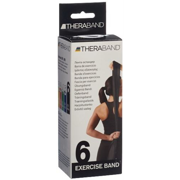 Thera Band 2.5mx12.7cm schwarz spezial stark