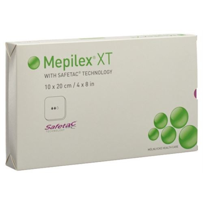 Mepilex Safetac XT 10x20cm steriili 5 kpl
