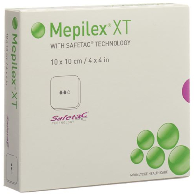 Mepilex safetac xt 10x10cm סטרילי 5 יח'