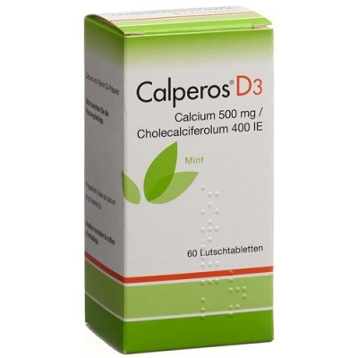 Calperos D3 lozenges mint can 60 pcs